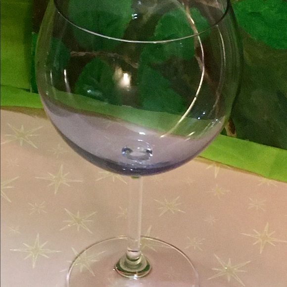 Unknown Manufacturer Dining Set 2 Colored Balloon Wine Glasses